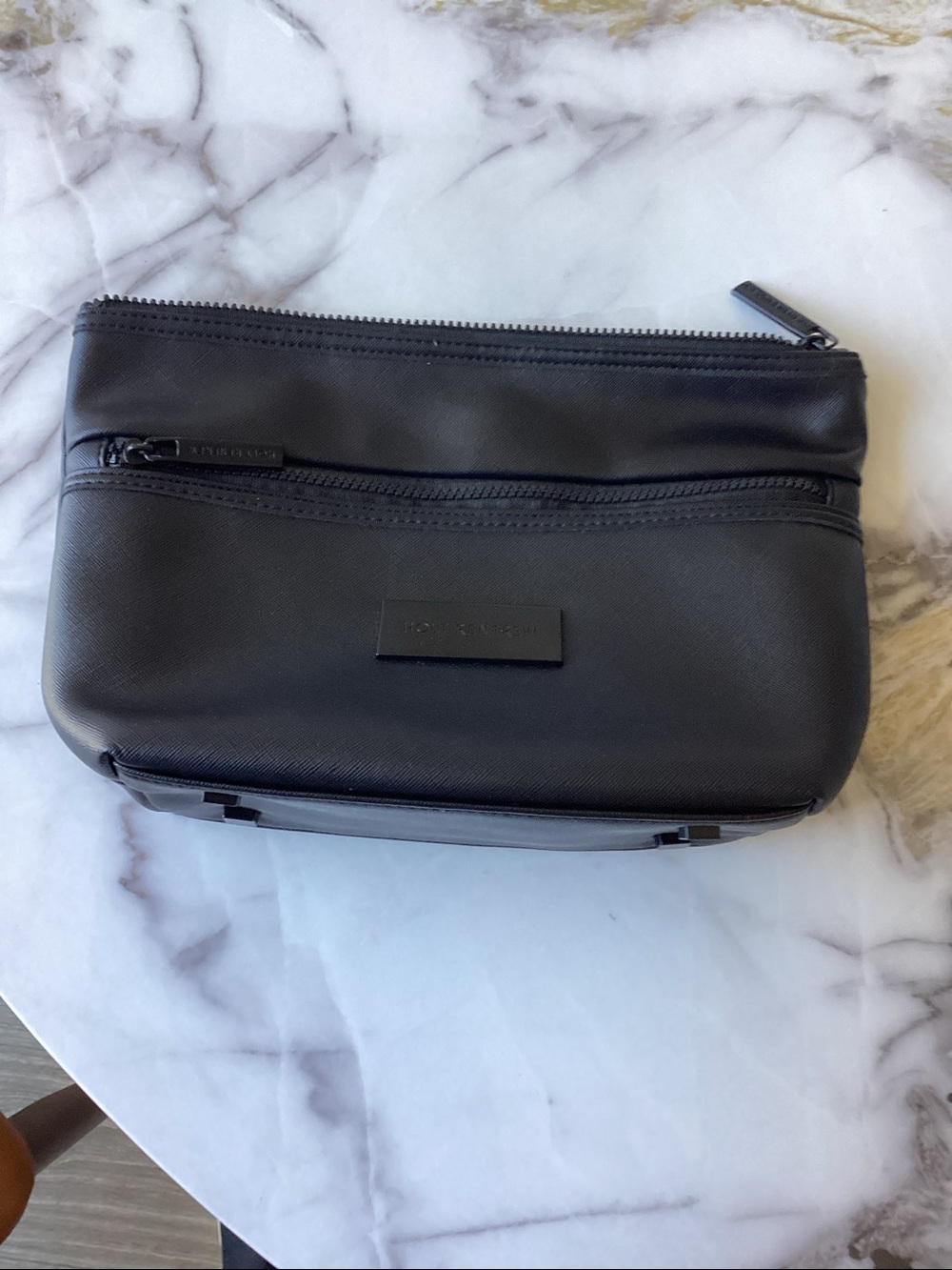 Holt Renfrew Black Women's Zip Cosmetic Pouch